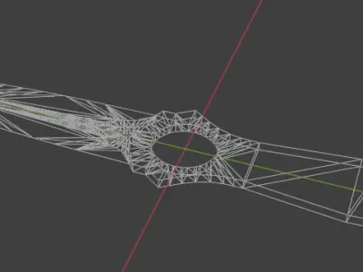 Throwing Knife Free low-poly 3D model