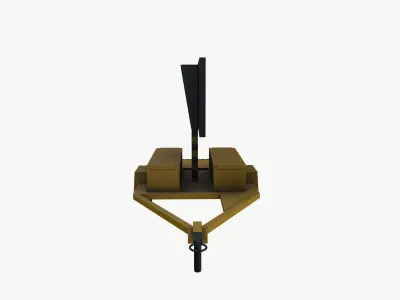 Portable Sign Trailer 3D model