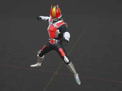 Kamen Rider Den-O - Kamen Rider 3D model
