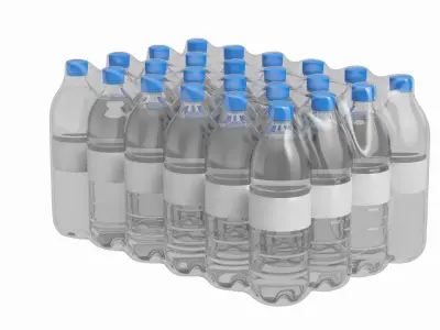 Water Bottle Pack V1 3D model