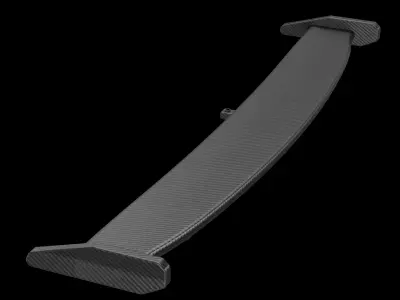 Spoiler industrial garage racer tuning 3D model