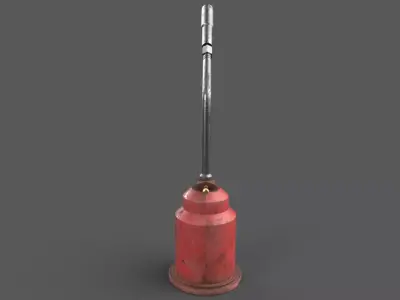 Gas Torch Blowtorch  Low-poly 3D model
