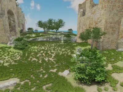 Ancient Ruins 3D model buy