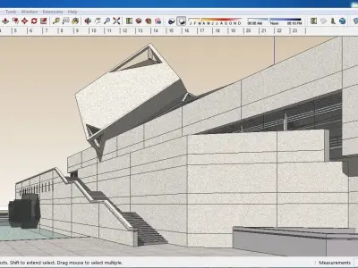 Sketchup Museum 123 3D model