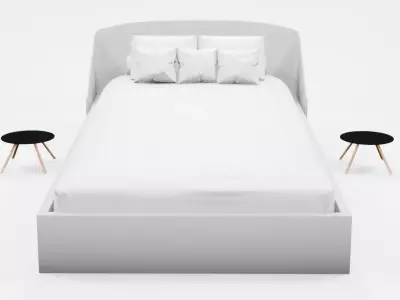  Merry christmas bed 3d Free 3D model