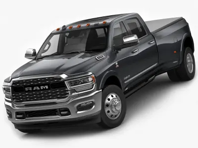 Ram 3500 HD Limited Dually 2019 3D model purchase