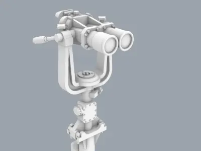 Big Eyes Binoculars Low-poly 3D model