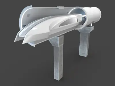 Hyperloop 3D model