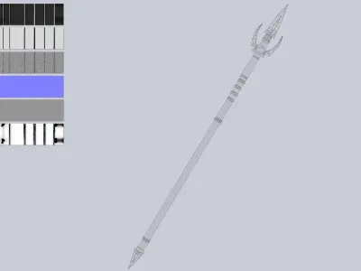 Dark spear Low-poly 3D model shop