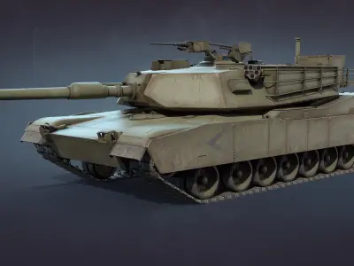 M1 Abrams Tank Set 3D Model Pack