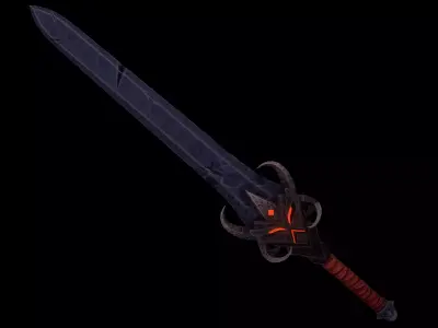 Devil Sword Low-poly 3D model