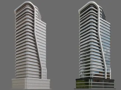 High-Rise Building ID011 3D model