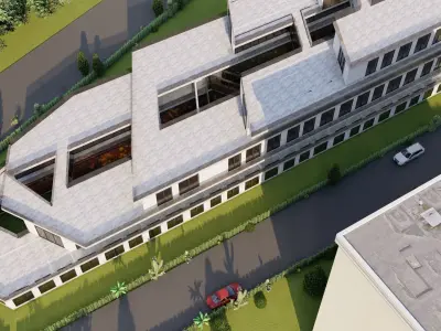 Modern Building - 3D Model for Sale 3D model