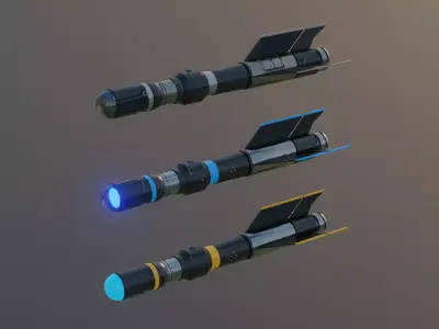 Missile Asset Pack 3D model