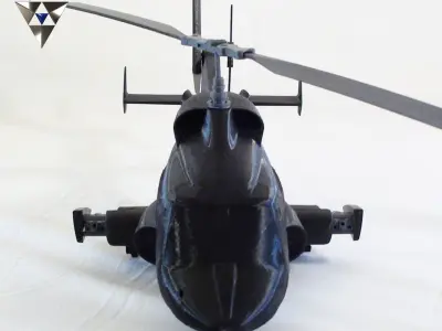 Airwolf Bell 222 Replica 3D print model