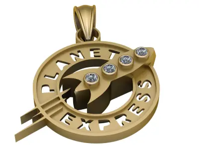 18K Gold Diamond 3D print model buy