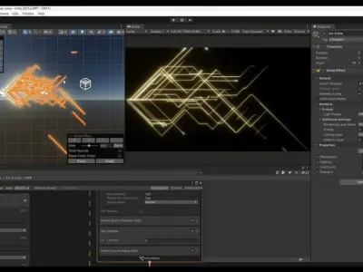 Unity VFX Graph - Sci-fi Line 3D model