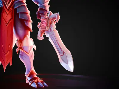 Stylized Sword - Dragonsoul Edge Draconyx - Game Ready 3D model