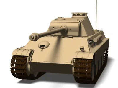 Panzerkampfwagen V Panther G 3D model