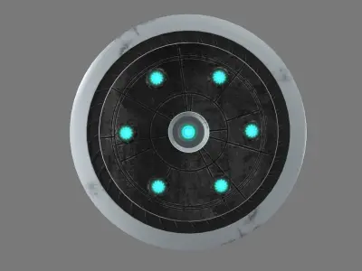 ufo retro style 3D model