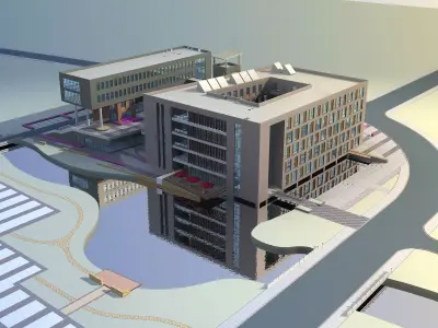 Architecture office building 3D model