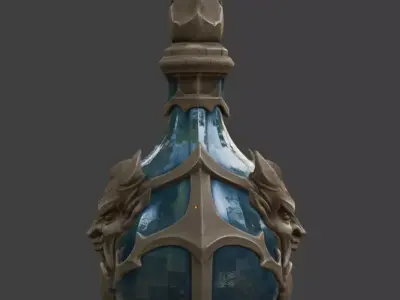 YOKAI SPIRIT VESSEL POTION BOTTLE 3D print model