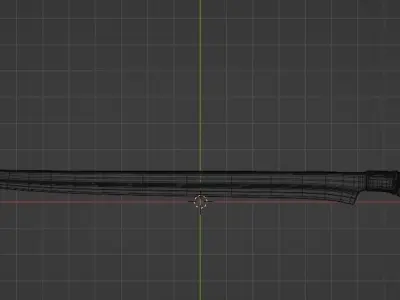Flyssa Sword Low-poly 3D model