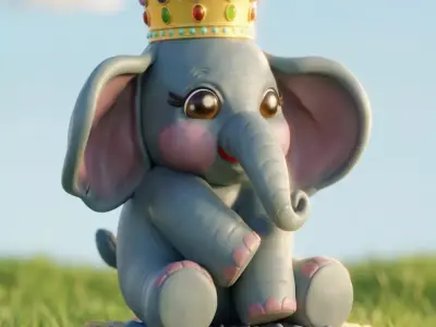 Royal Elephant 3D 3D print model