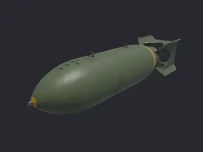 1000lbs bomb WW2 3D model
