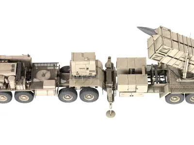 HEMTT MIM104 Patriot Low-poly 3D model