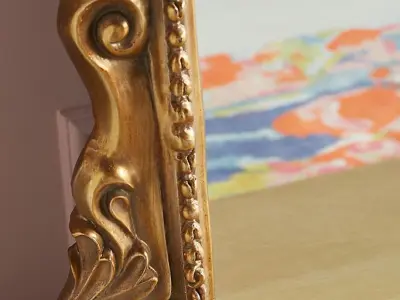 Gleaming Primrose Mirror Antique 3D model