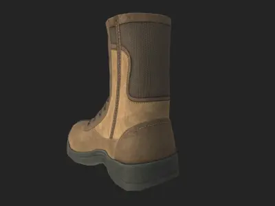 tactical boots Low-poly 3D model