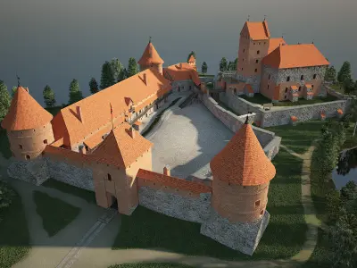 Trakai Island Castle  3D model