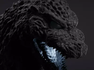 Heisei Godzilla 1991 Bust Free 3D print model