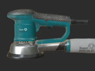 Eccentric Sander Low-poly 3D model