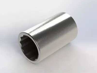 Soquete 11mm x 1-4 pol Socket 3D model