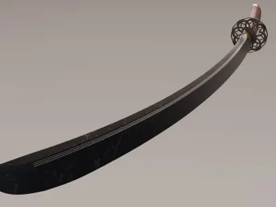 Japanese Katana 3D model purchase