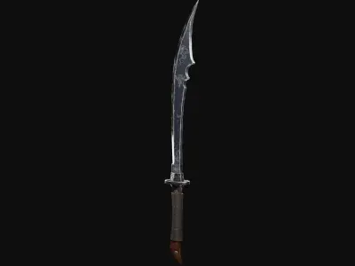 Combat Blade Low-poly 3D model
