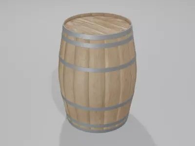 Light Toasted Hogshell Barrel 3D model