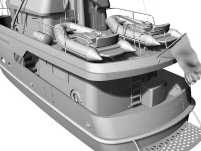 51 Foot Explorer Motor Yacht  3D model