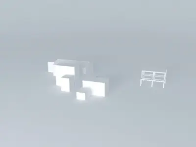 Architectural detail building with structure Free 3D model