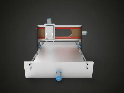 CNC Machine 1 3D model