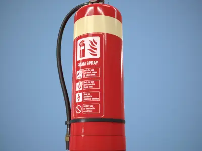Fire Extinguisher Low-poly 3D model 54