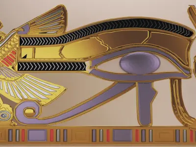  Ancient Egypt -Eye Of Horus Low-poly 3D model