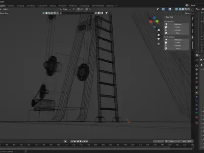 oil rig Free 3D model