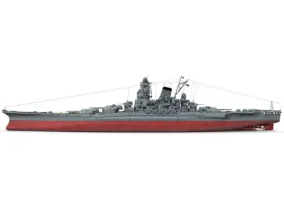 Japanese Battleship Yamato 3D model