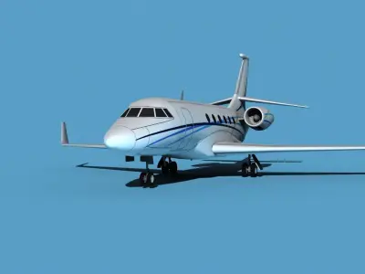 Dassault Falcon 2000 V07 3D model