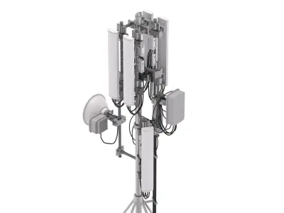 Roof Cell Phone Tower 2 3D model