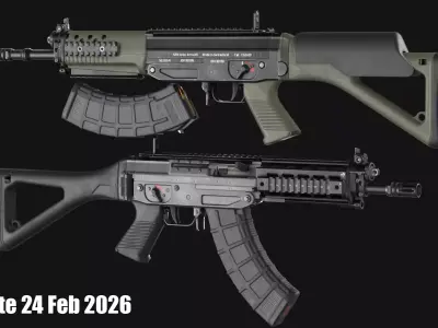 SIG SG 553 and SG 553-R Assault Rifle Pack - Game Asset Low-poly 3D model