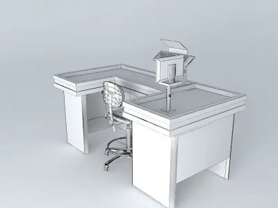 Kit514 Caixa Comercial check out Mercado por Alex Marques Free 3D model